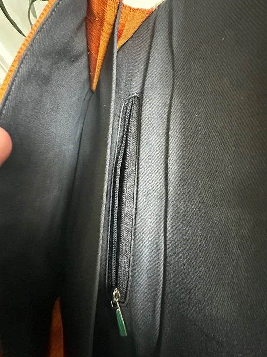 Handmade Vintage Woven Straw Coastal Clutch Orange Silk Boho Beach Resort Bag - Picture 5 of 10